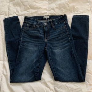 High Rise Dark Wash Skinny Jeans